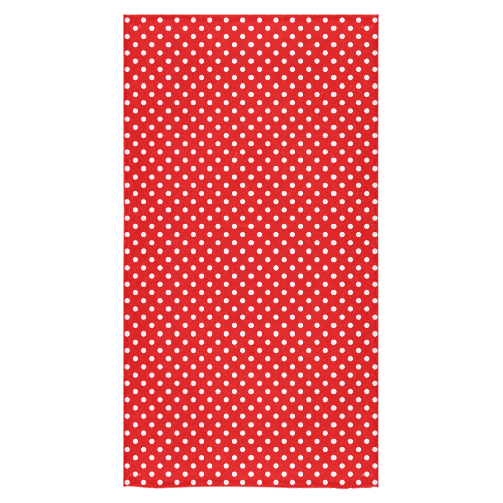 Red polka dots Bath Towel 30"x56"