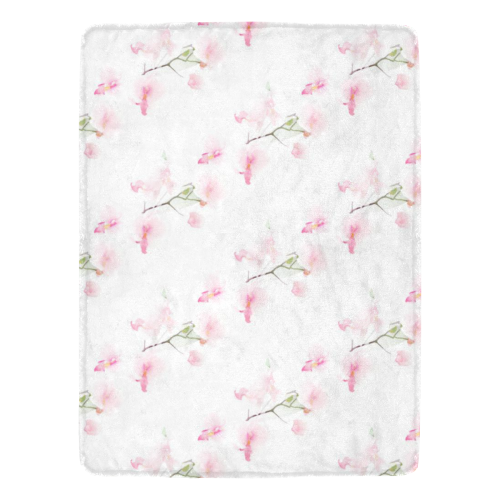 Pattern Orchidées Ultra-Soft Micro Fleece Blanket 60"x80"