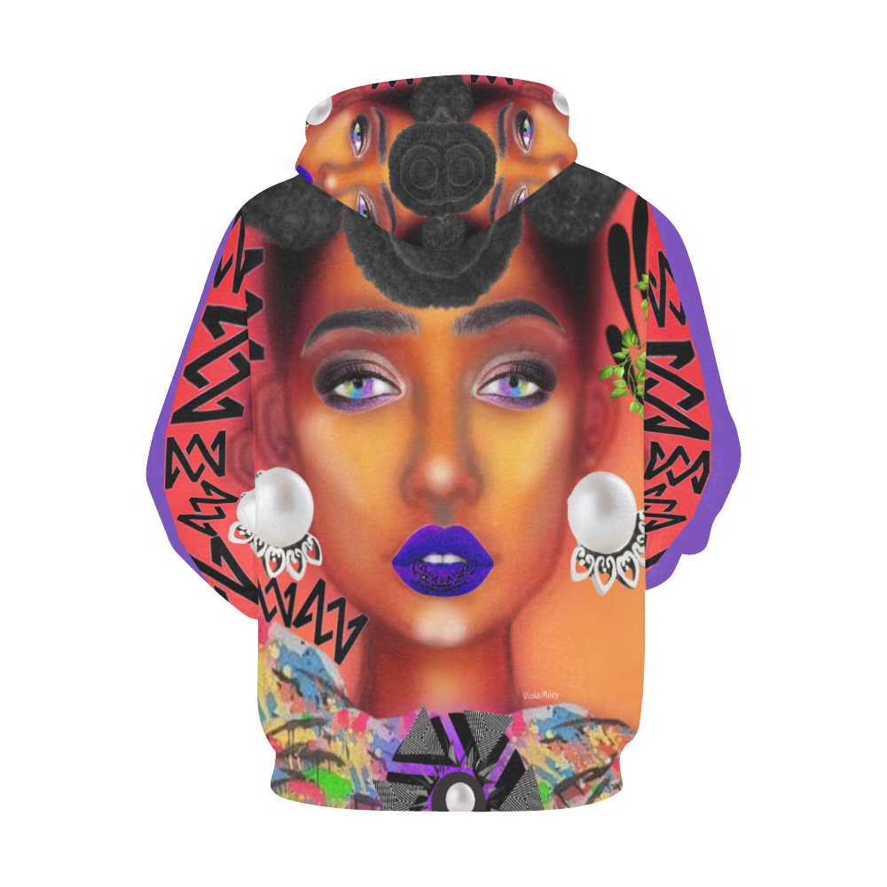 anoiting artsadd 3 All Over Print Hoodie for Women (USA Size) (Model H13)