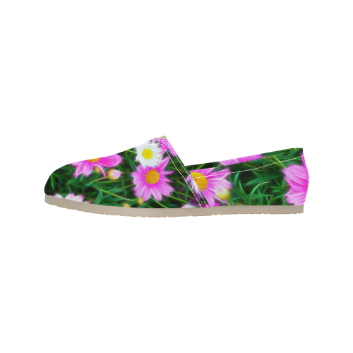 Floral ArtStudio 35 A by JamColors Women's Classic Canvas Slip-On (Model 1206)