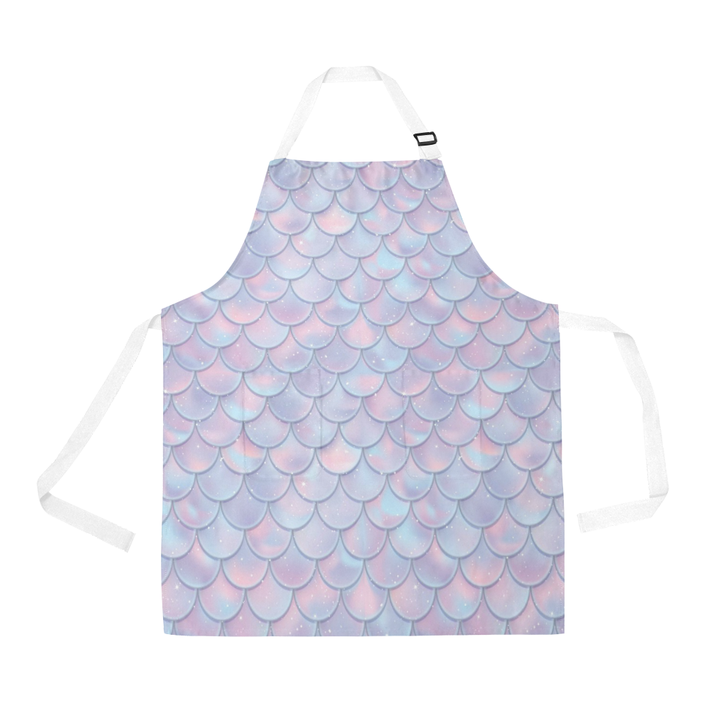 Mermaid Scales All Over Print Apron
