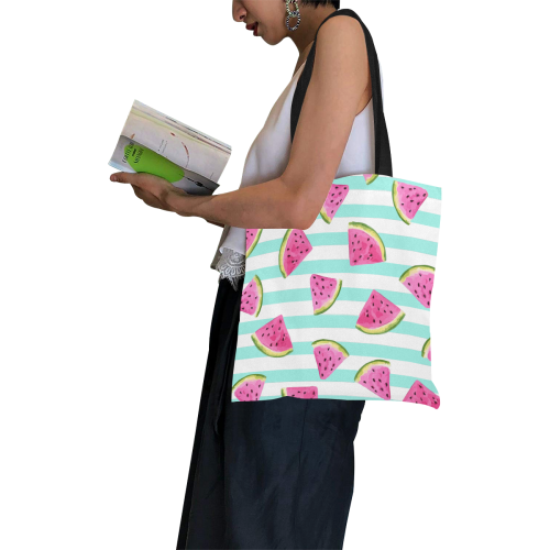 Watermelon All Over Print Canvas Tote Bag/Small (Model 1697)