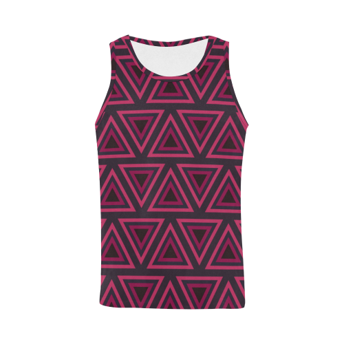 Tribal Ethnic Triangles All Over Print Tank Top for Men (Model T43)
