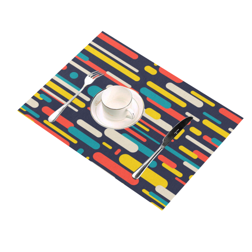Colorful Rectangles Placemat 14’’ x 19’’ (Set of 6)