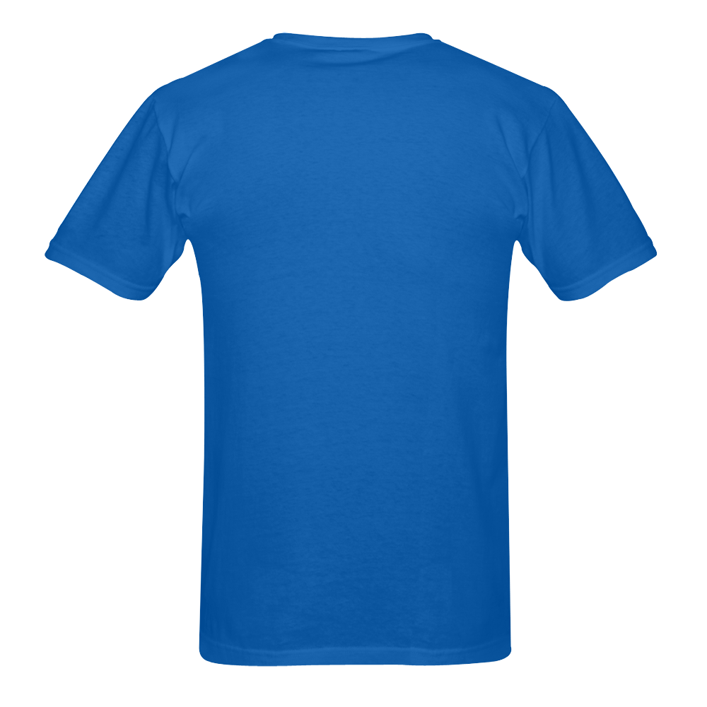Mardi DinoTshirt Blue Men's T-Shirt in USA Size (Two Sides Printing)