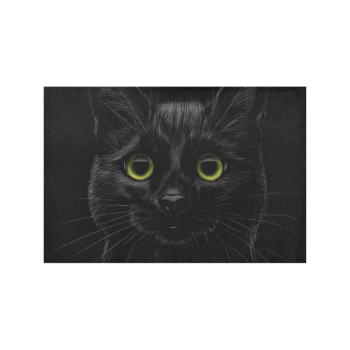 Black Cat Placemat 12’’ x 18’’ (Two Pieces)