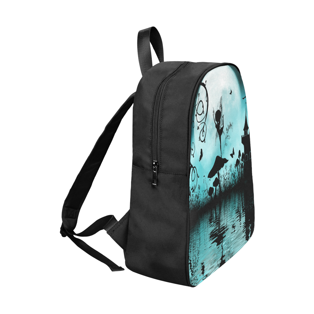 Dancing in the night Fabric School Backpack (Model 1682) (Large)