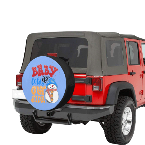 Baby It's Cold Outside Snowman 30 Inch Spare Tire Cover