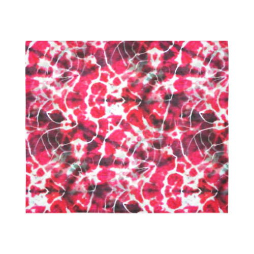 Pink Tie Dye Cotton Linen Wall Tapestry 60"x 51"