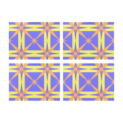 geometric design Placemat 14’’ x 19’’ (Four Pieces)