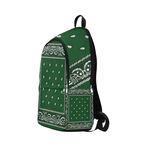 KERCHIEF PATTERN GREEN Fabric Backpack for Adult (Model 1659)