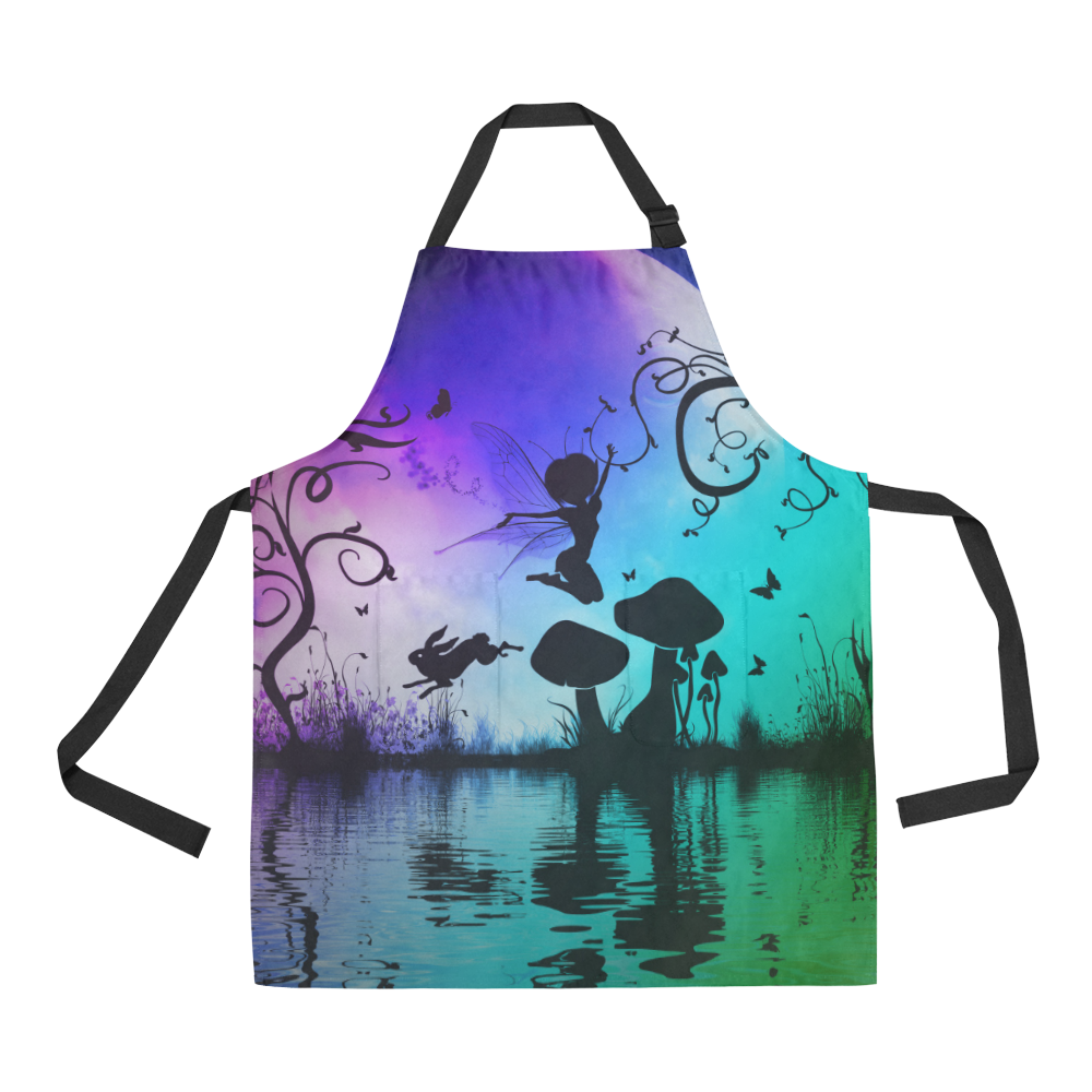 Happy fairy in the night All Over Print Apron