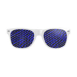 Ripped SpaceTime Stripes - Blue Custom Goggles (Perforated Lenses)