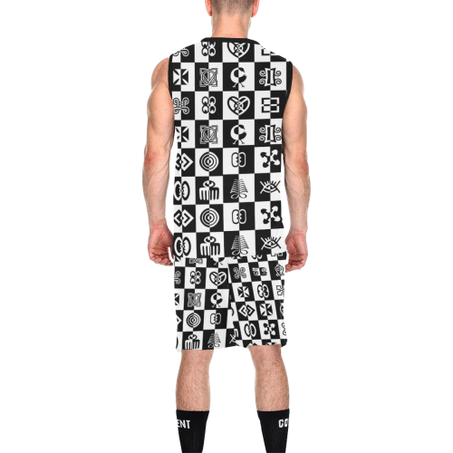 ADINKRA CHECKMATE All Over Print Basketball Uniform