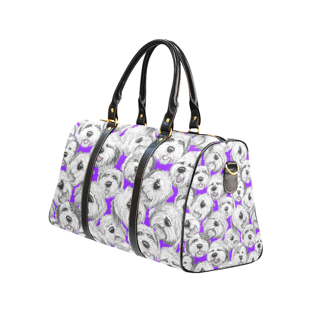 OES heads purple New Waterproof Travel Bag/Large (Model 1639)