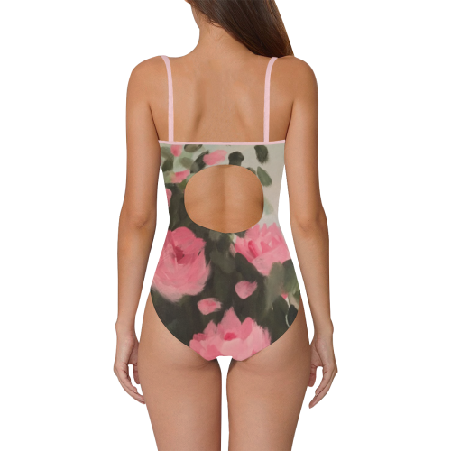 Roses & Bushes - Strap Swimsuit ( Model S05)