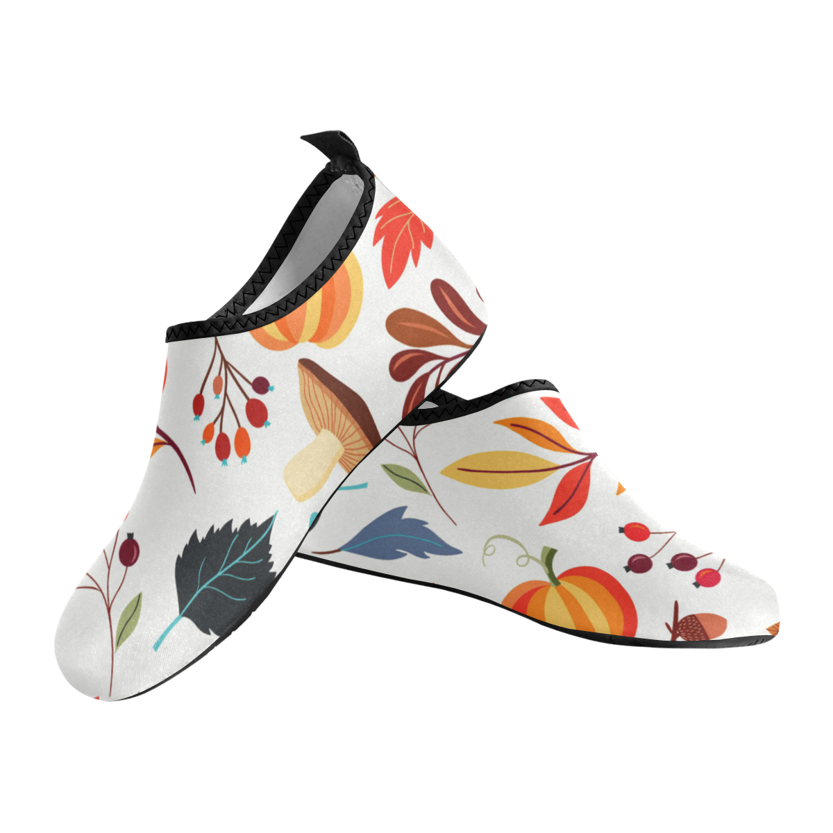Autumn Mix Women's Slip-On Water Shoes (Model 056)