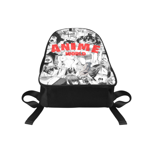 Anime world Fabric School Backpack (Model 1682) (Medium)
