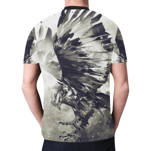 Eagle Bird Animal New All Over Print T-shirt for Men/Large Size (Model T45)