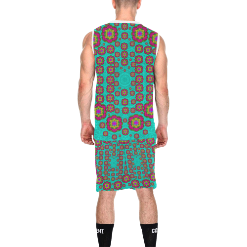The worlds most beautiful flower shower on the sky All Over Print Basketball Uniform