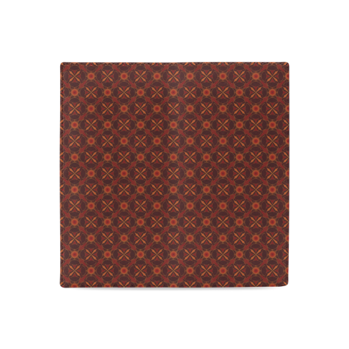 Brown Geometric Pattern Women's Leather Wallet (Model 1611)