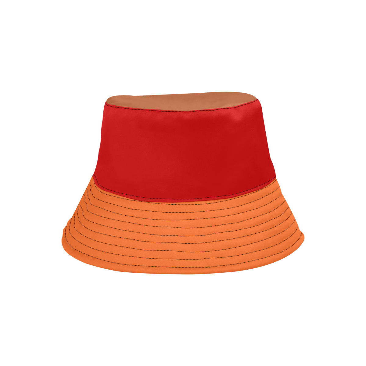 Orange, Red, Brown Hat All Over Print Bucket Hat