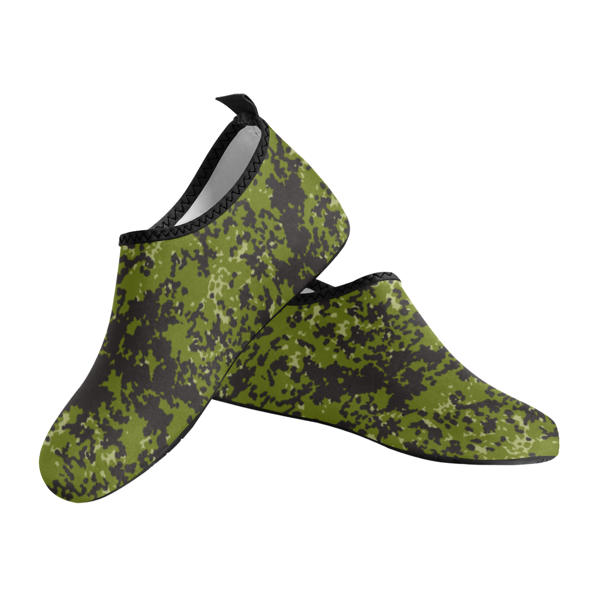 Sanish M84 Woods camouflage Men's Slip-On Water Shoes (Model 056)