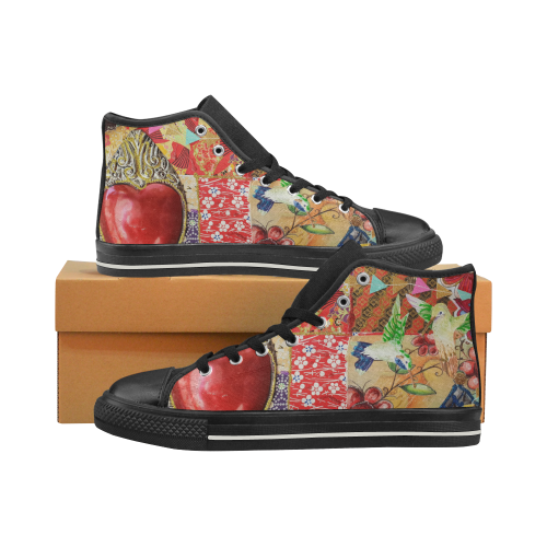 Colour My world Women's Classic High Top Canvas Shoes (Model 017)