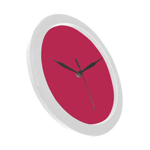 color cherry Circular Plastic Wall clock