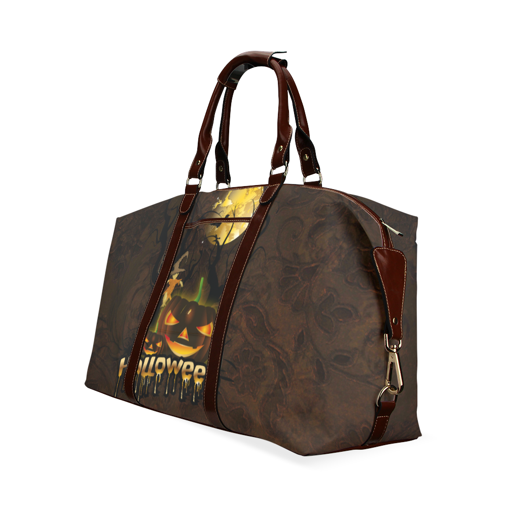 Halloween pumpkin Classic Travel Bag (Model 1643) Remake