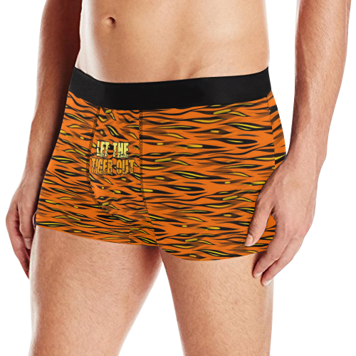 Tiger Out by Nico Bielow Men's All Over Print Boxer Briefs (Model L10)