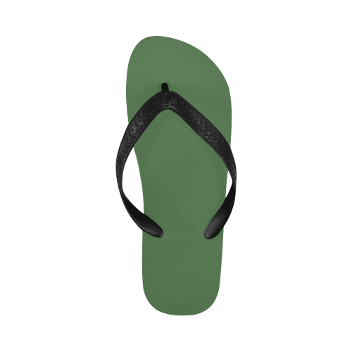 color artichoke green Flip Flops for Men/Women (Model 040)