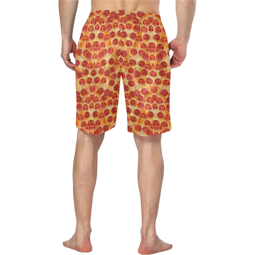 Pizza by Artdream Men's Swim Trunk (Model L21)