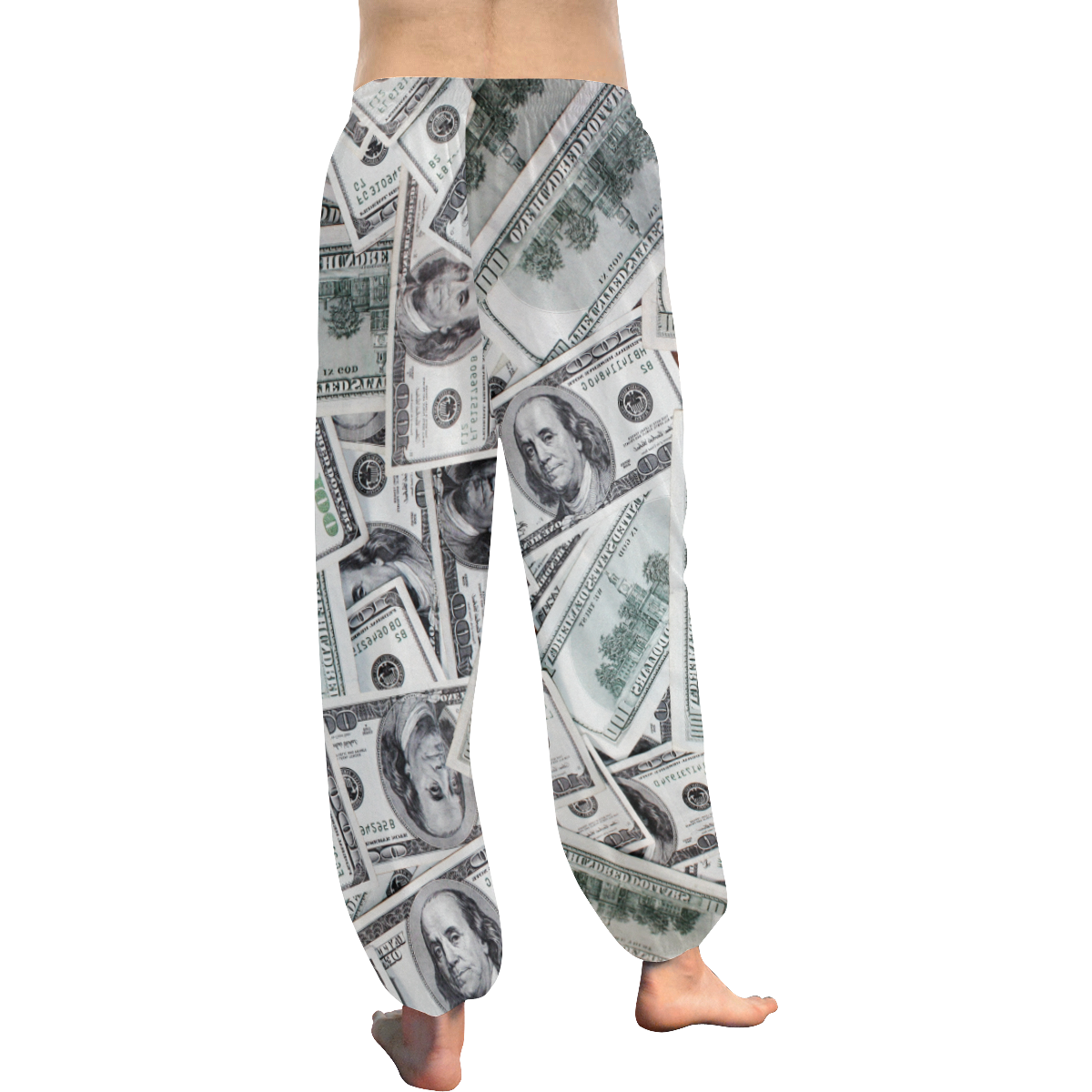Cash Money / Hundred Dollar Bills Women's All Over Print Harem Pants (Model L18)