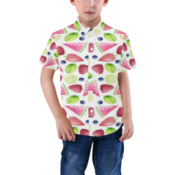 watermillon Boys' All Over Print Short Sleeve Shirt (Model T59)