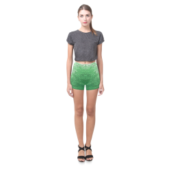 Snakeskin Lake Green Briseis Skinny Shorts (Model L04)