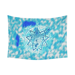 Chaos Magick Water Circle Cotton Linen Wall Tapestry 80"x 60"