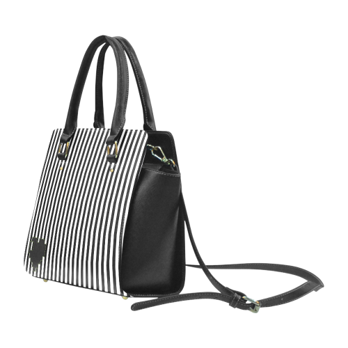 Heart N Stripes Classic Shoulder Handbag (Model 1653)