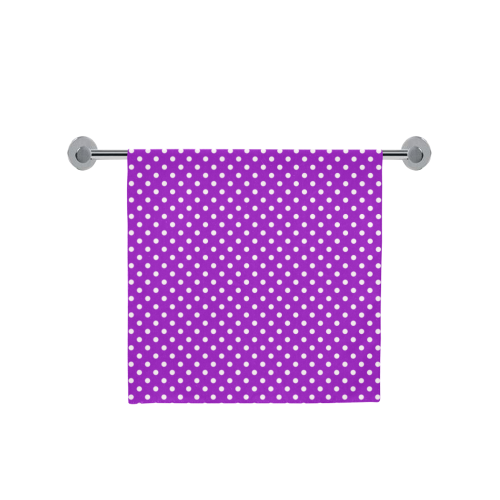 Lavander polka dots Bath Towel 30"x56"