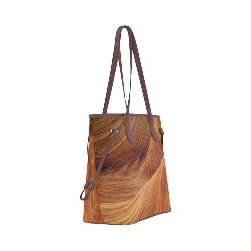 Sandstone Clover Canvas Tote Bag (Model 1661)
