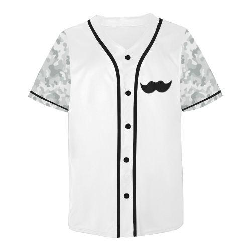 Mustache Men's JacksonsRunaway All Over Print Baseball Jersey for Men (Model T50)