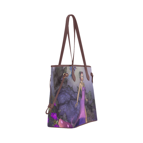 Beautiful fantasy women Clover Canvas Tote Bag (Model 1661)