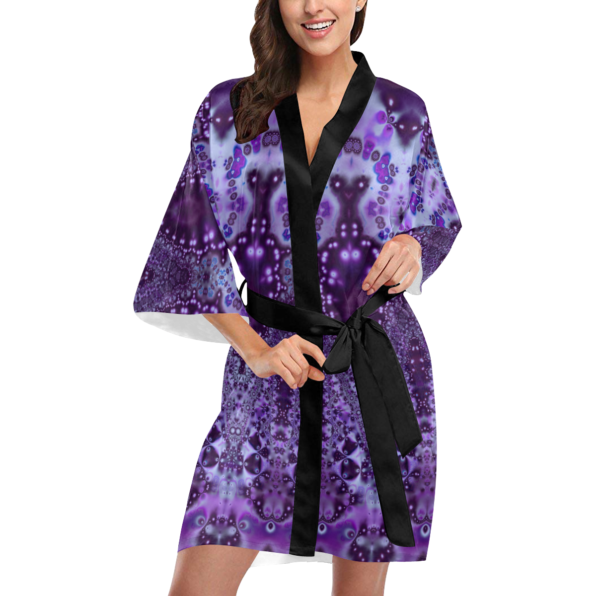 Purple Cathedral Kimono Robe