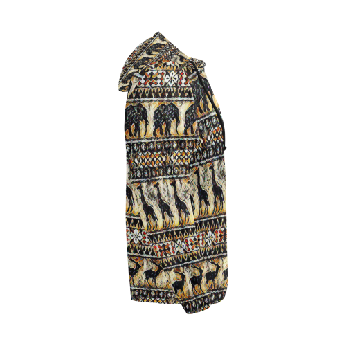 Africa All Over Print Full Zip Hoodie for Men/Large Size (Model H14)