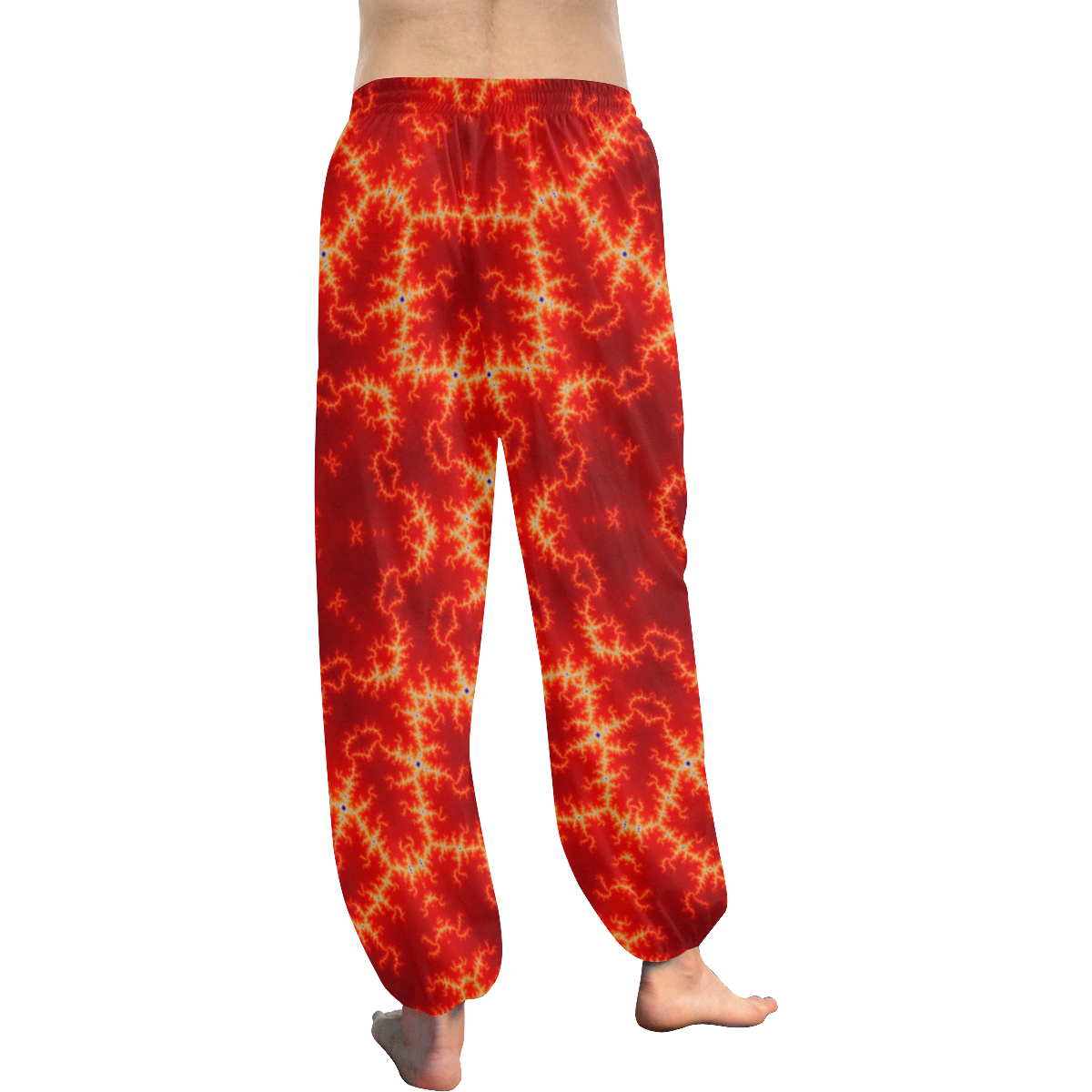 Burning Flames Women's All Over Print Harem Pants (Model L18)