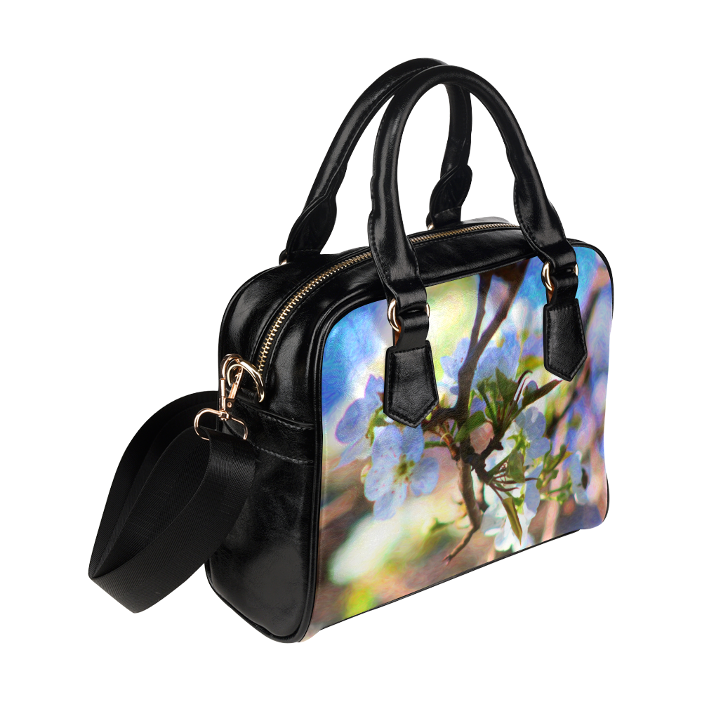 Pear Tree Blossoms Shoulder Handbag (Model 1634)