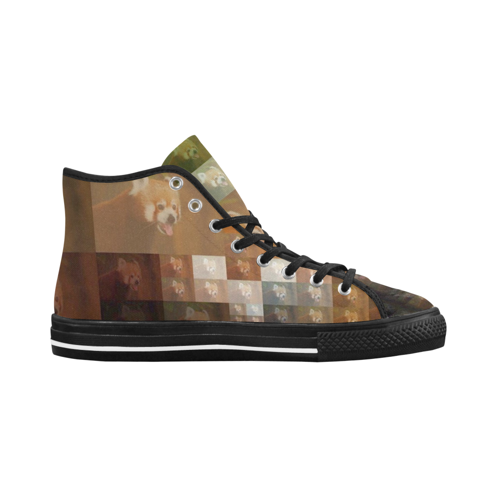 Red Panda -Pixel Fun by JamColors Vancouver H Men's Canvas Shoes/Large (1013-1)