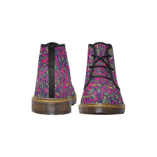 70s chic 1 Women's Canvas Chukka Boots (Model 2402-1)