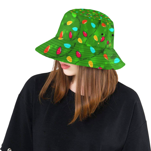 Christmas Pattern by K.Merske All Over Print Bucket Hat