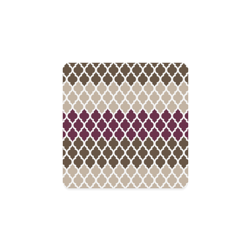 stripe lace pattern Square Coaster